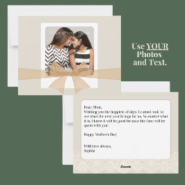 Festividades Cartão de Dia de as mães de Fotografia DIY com Men