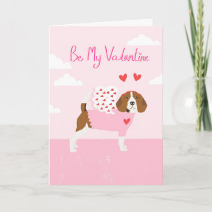 Festividades Cartão de Dia de os namorados Beagle
