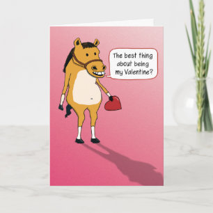 Festividades Cartão de Dia de os namorados engraçado: Horseplay