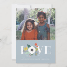 Cartão de Dia de os namorados Floral de Amor - Azu