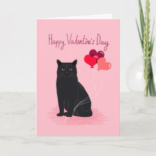 Festividades Cartão de Dia de os namorados para gatos - gato b