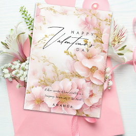 Festividades Cartão de Dia de os namorados para Rosas Rosa Eleg