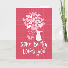 Festividades Cartão de dia de os namorados - Um Coelhinho Te Am
