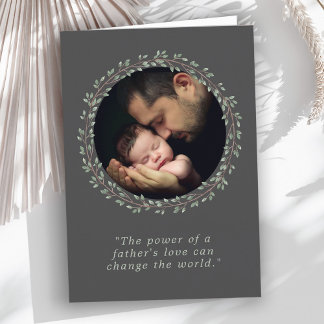 Festividades Cartão de Dia de os pais de Foto Personalizada de