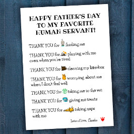 Festividades Cartão De Dia de os pais Feliz E Engraçado Do Gato