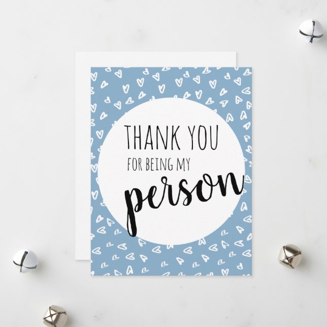 Festividades Cartão de Dia dos Namorados Azul (Frente/Verso In Situ)