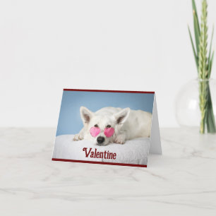 Festividades Cartão de Dia dos Namorados com Cachorro de Óculos