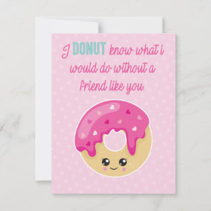 Festividades Cartão de Dia dos Namorados de Donut cartão de sal