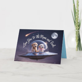 Festividades Cartão de Dia dos Namorados de Labradoodle
