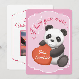 Festividades Cartão de Dia dos Namorados do Panda Fofo