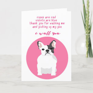 Festividades Cartão de Dia dos Namorados Engraçado do Bulldog F