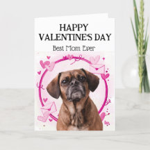 Cartão de Dia dos Namorados Personalizado Puggle M