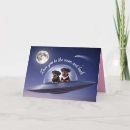 Festividades Cartão de Dia dos Namorados Rottweiler