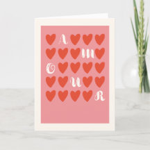 Cartão de Dia dos Namorados Simples Moderno Minima