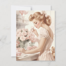 Festividades Cartão de Dia dos Namorados Vintage - Amor Atempor