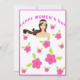 Festividades cartão de dia feminino