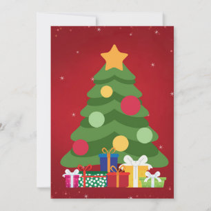 Festividades Cartão de Elegância de Natal Contemporâneo