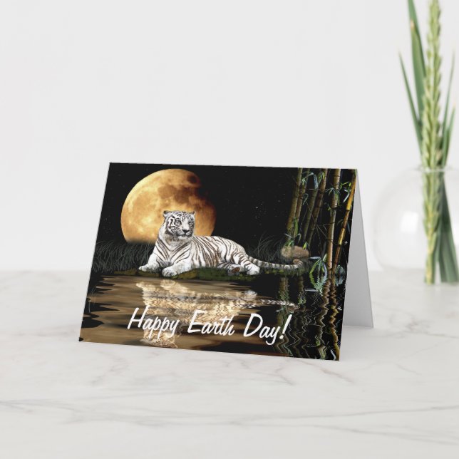 Festividades Cartão de Espécies Ameaçadas de Extinção no Dia da (Frente)