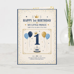 Festividades Cartão de Felicitações de 1º Aniversário do Meu Pe