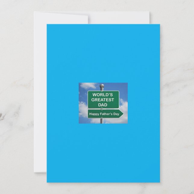 Festividades Cartão de Felicitações do Dia do Pai (Frente)