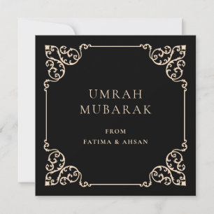 Festividades Cartão de Felicitações Elegante Umrah Mubarak Pret