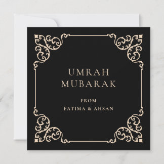 Festividades Cartão de Felicitações Elegante Umrah Mubarak Pret