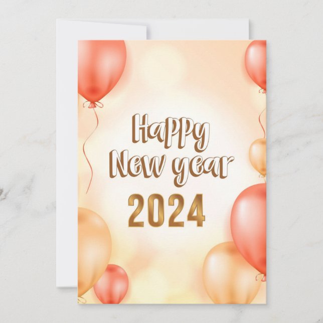 Festividades CARTÃO DE feliz ano novo - CARTÃO DE FÉRIAS (Frente)