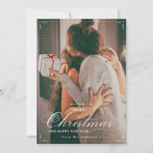 Cartão de Feliz ano novo Clássico de Feliz Natal