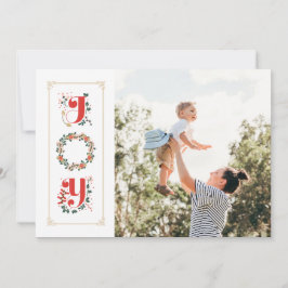 Festividades Cartão de Feliz Natal da Família com Foto de Verdu