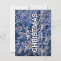 cartão de Feliz Natal e Ano Novo