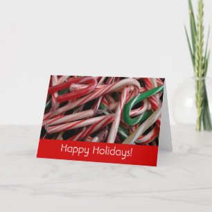 Festividades Cartão de Feriado Candy Canes (Dentro de Vazio)