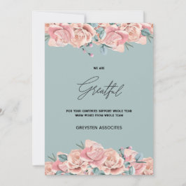 Festividades Cartão de Feriado com Logotipo Comercial de Script