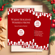 Cartão de Feriado Corporativo Elegante | Personali