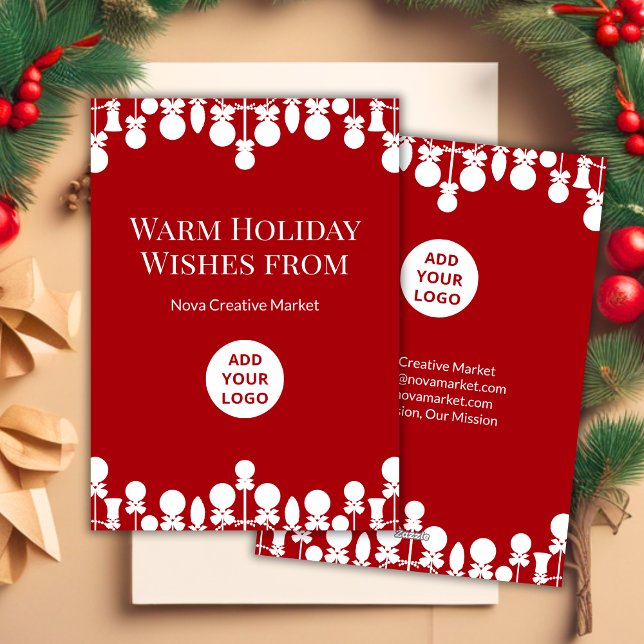 Festividades Cartão de Feriado Corporativo Elegante | Personali (Criador carregado)