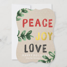 Festividades Cartão de Feriado de Amor de Joy Paz Dourado