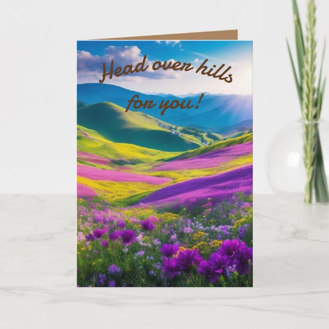 Festividades Cartão de Feriado de Cabeça Sobre Calços (Frente)