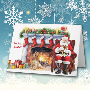 Festividades Cartão de Feriado de Cachorro Panorâmico Gift para