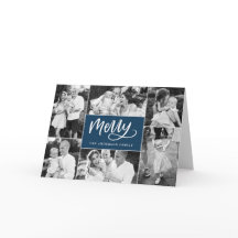 Cartão de Feriado de Colagem de Fotos de Natal do 