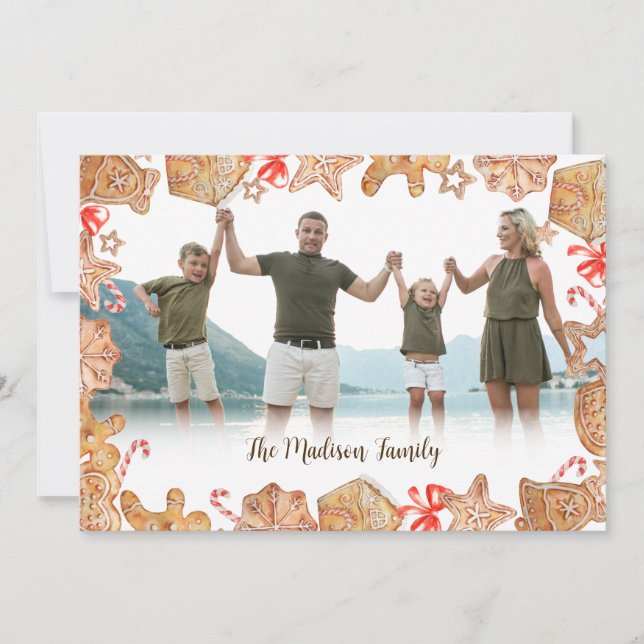 Festividades Cartão de Feriado de Cookies de Natal (Frente)