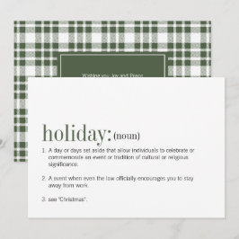 Festividades Cartão de Feriado de Definição de Feriado de Natal