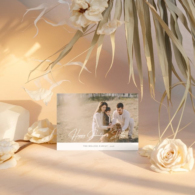 Festividades Cartão de Feriado de Foto da Família do Dia Elegan (Criador carregado)