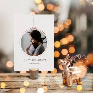 Festividades Cartão de Feriado de Foto de Quadro de Pedido Mini