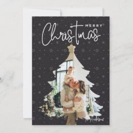 Festividades Cartão de Feriado de Foto do Quadro 1 da Árvore de