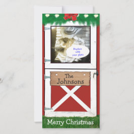 Festividades Cartão de Feriado de Foto Personalizado 1 da Porta