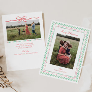 Festividades Cartão de Feriado de Fotografia de Quadro de Molde