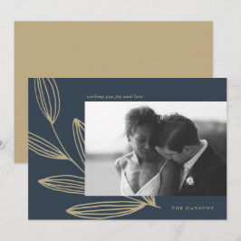 Festividades Cartão de Feriado de Fotografia de Surto Azul do m