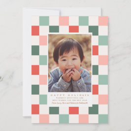 Festividades Cartão de Feriado de Fotografia do Quadro de Verif