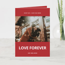 Festividades Cartão de Feriado de Fotografia Dobrado Personaliz