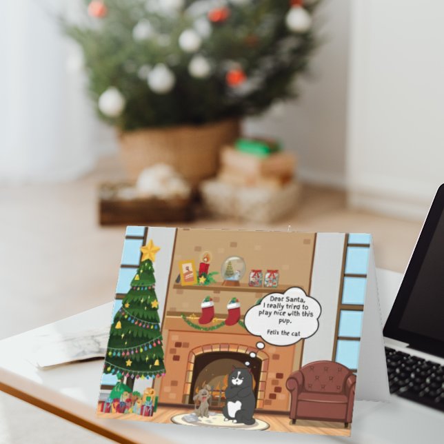 Festividades Cartão de Feriado de Gato Bah Hum, Feliz Natal (Criador carregado)