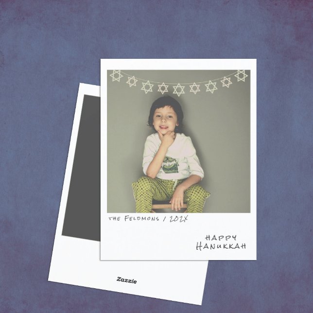 Festividades Cartão de Feriado de Hanukkah de Foto Instantânea  (Criador carregado)